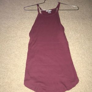 Tilly’s Maroon Halter Tank Top